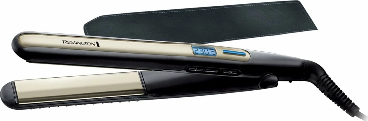 Drejtues flokësh Remington Sleek & Curl S6500, pllaka qeramike, 150-230°C, LCD, kabllo 2 m, i zi