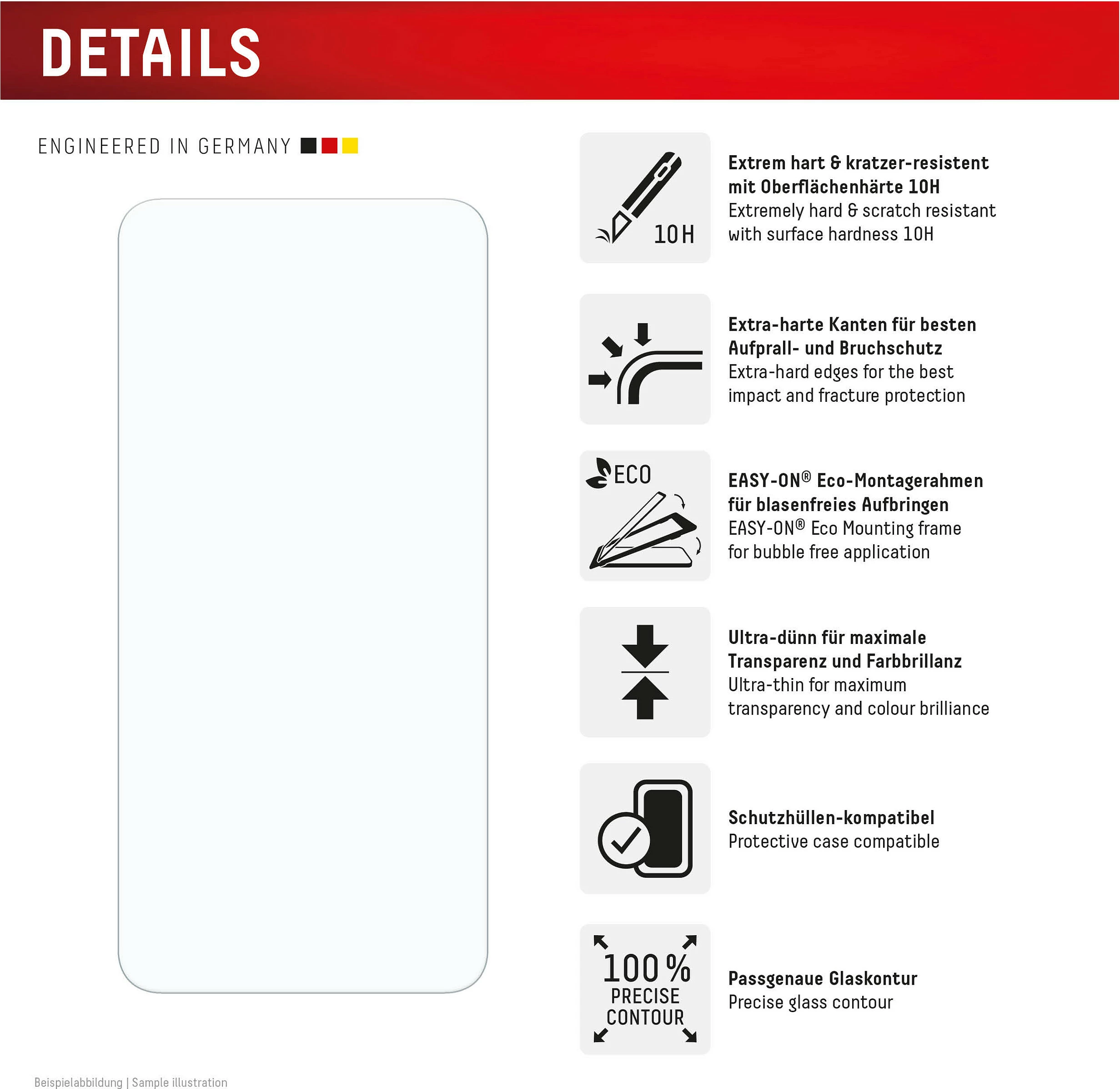 Mbrojtës xhami për ekran Displex Real Glass, Samsung Galaxy S24 FE/S25 FE, 10H, transparent