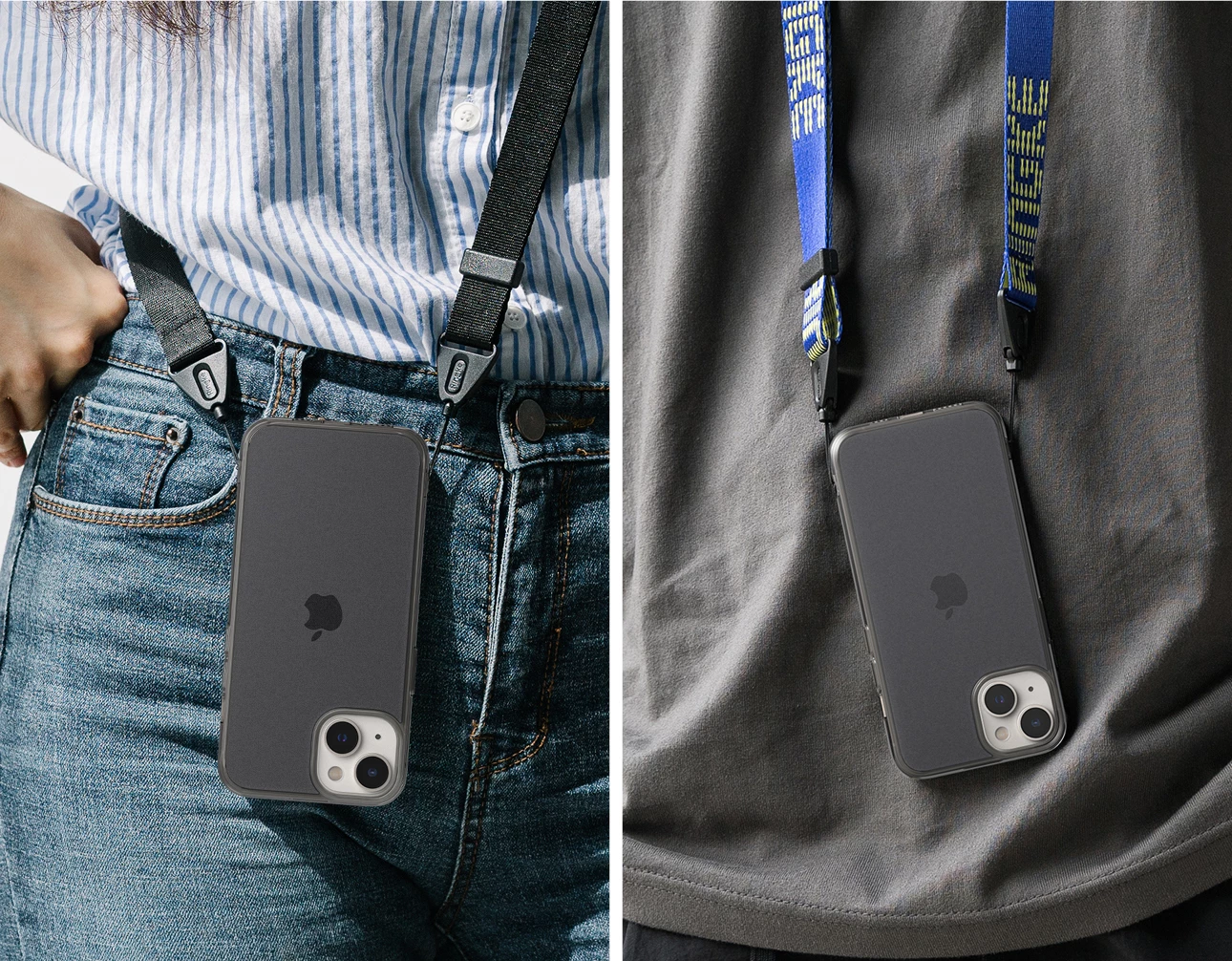 Mbështjellës Ringke Fusion Matte për iPhone 14 Plus, gri gjysmë-transparent