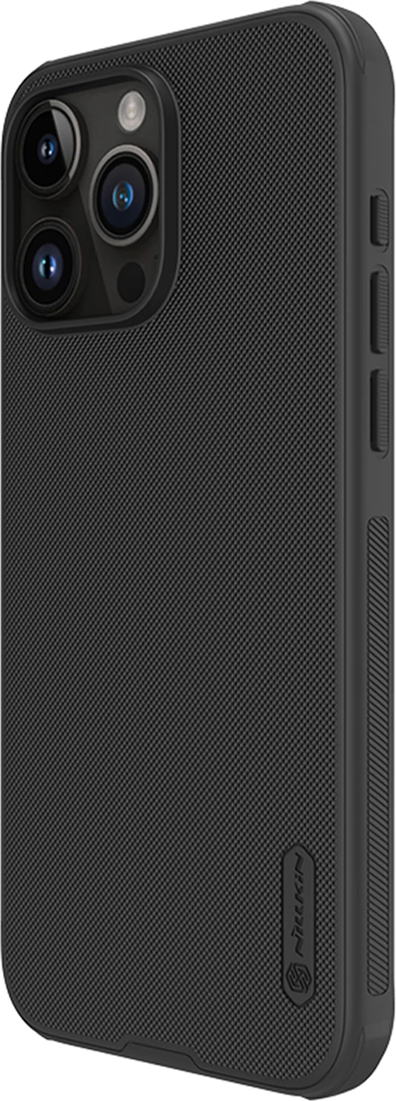 Mbështjellës Nillkin Super Frosted Shield Pro për iPhone 15 Pro Max, i zi