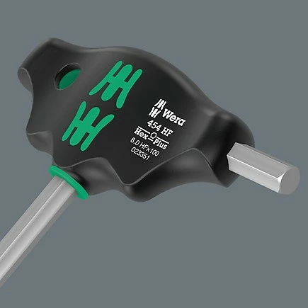 Set veglash Wera 5 copë, T-handle, për vida gjashtëkëndore, i zi