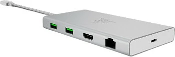Docking station Razer USB-C, HDMI 4K@60Hz, 1GbE, PD 85W, Mercury