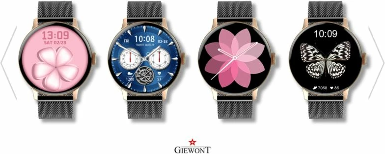 Smartwatch për femra Giewont, rozë gold
