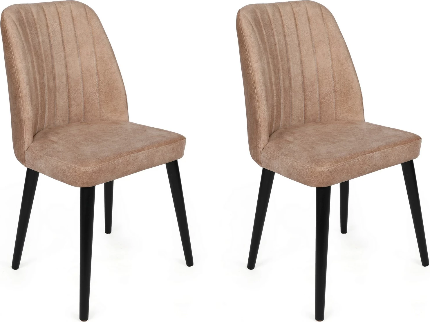 Set karrigesh (2 copë) Skye Decor, Alfa-433 V2, bezhë dhe e zezë