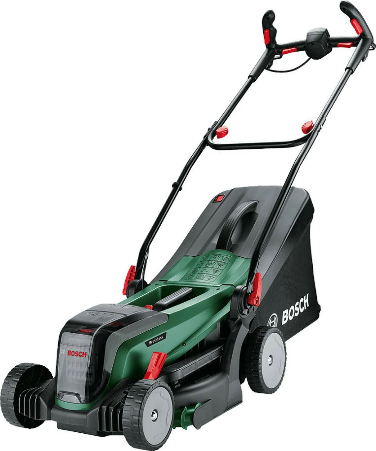 Kositës bari Bosch 37-550, pa kabllo, 18V, 37cm, 40L, e gjelbër/zezë