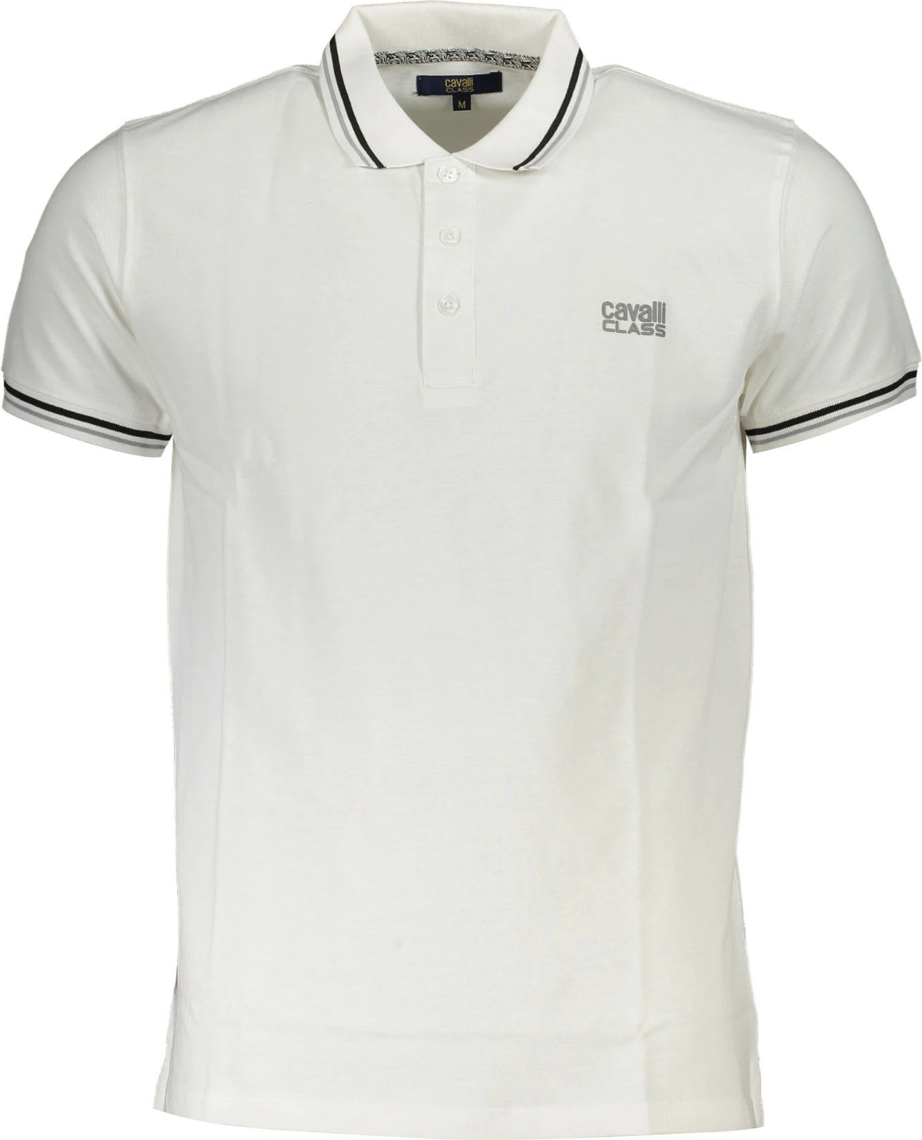 Polo për meshkuj CAVALLI CLASS, të bardhë