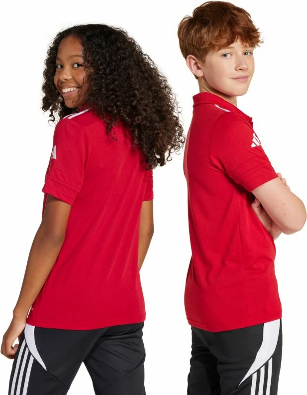 Maicë polo për fëmijë adidas, e kuqe [Madhësia: 152 cm]