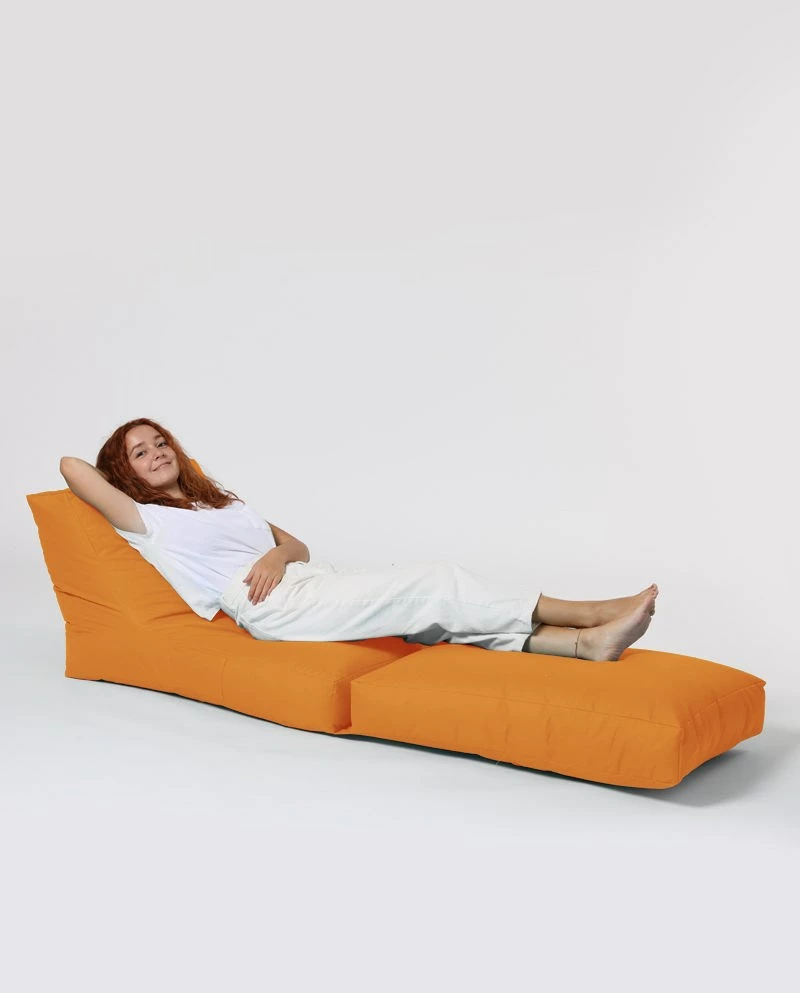 Puf kopshti, portokalli, Atelier del Sofa, Siesta Sofa Bed Pouf