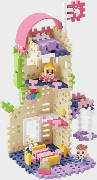 Blloqe ndërtimi Marioinex Waffle Mini Blocks Princess Tower of Fantasy 905791, 148 copë, 6+ vjet, shumëngjyrëshe
