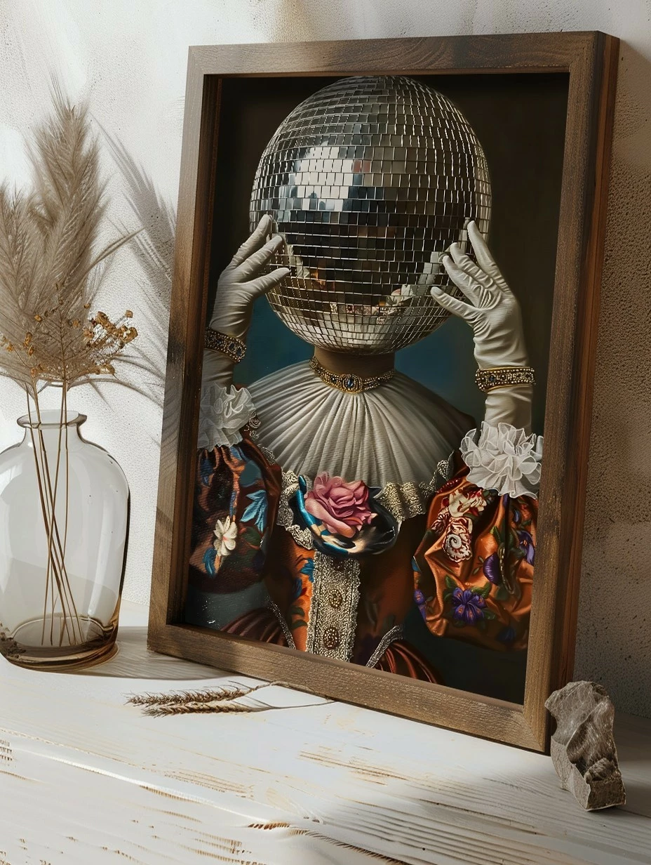 Pikturë dekorative me kornizë MDF, shumëngjyrëshe, GE132-L