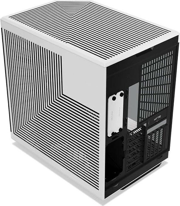 Kasë Gaming HYTE Y70 Touch Infinite Panda, ATX Midi Tower, ekran touch LCD, bardhë/zi