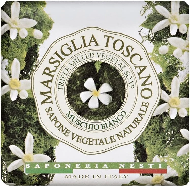 Sapun natyral për femra Nesti Dante Marsiglia Toscano White Musk, 200g