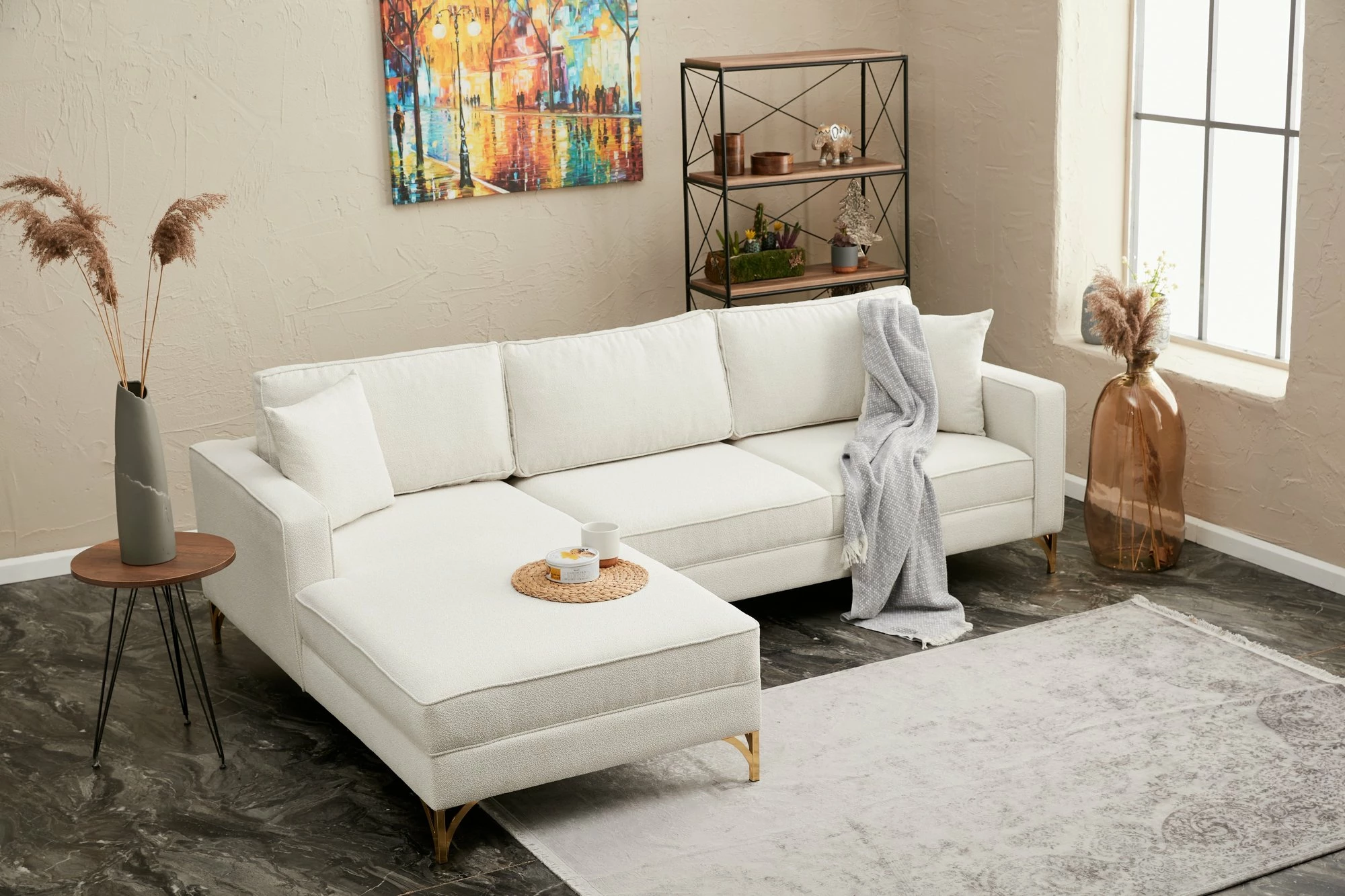 Këndare Atelier del Sofa, Berlin majtas, krem, ar