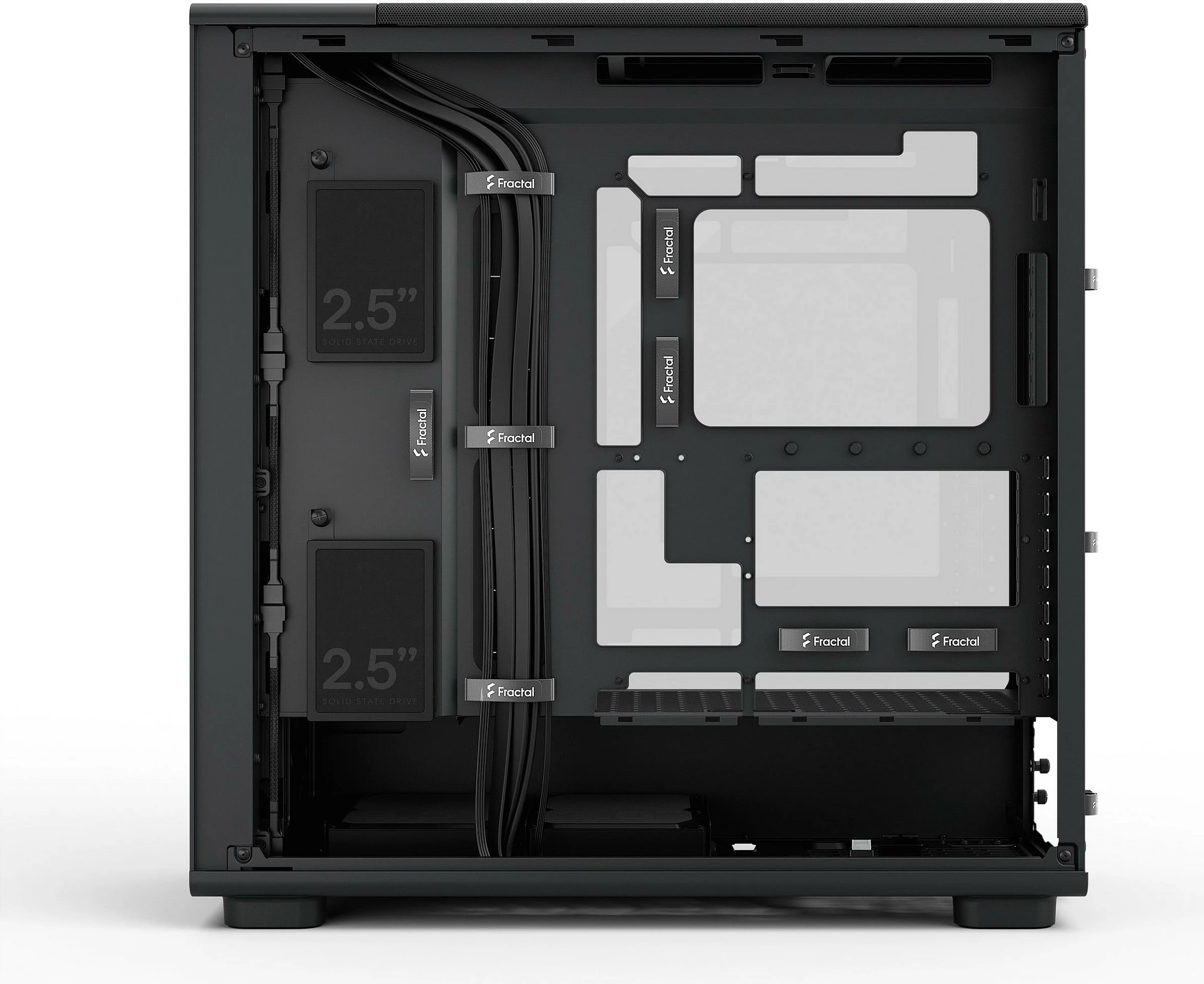 Kasë PC Fractal Design Epoch XL, Tower, ATX/micro ATX/ITX/EATX, me dritare anësore, e zezë