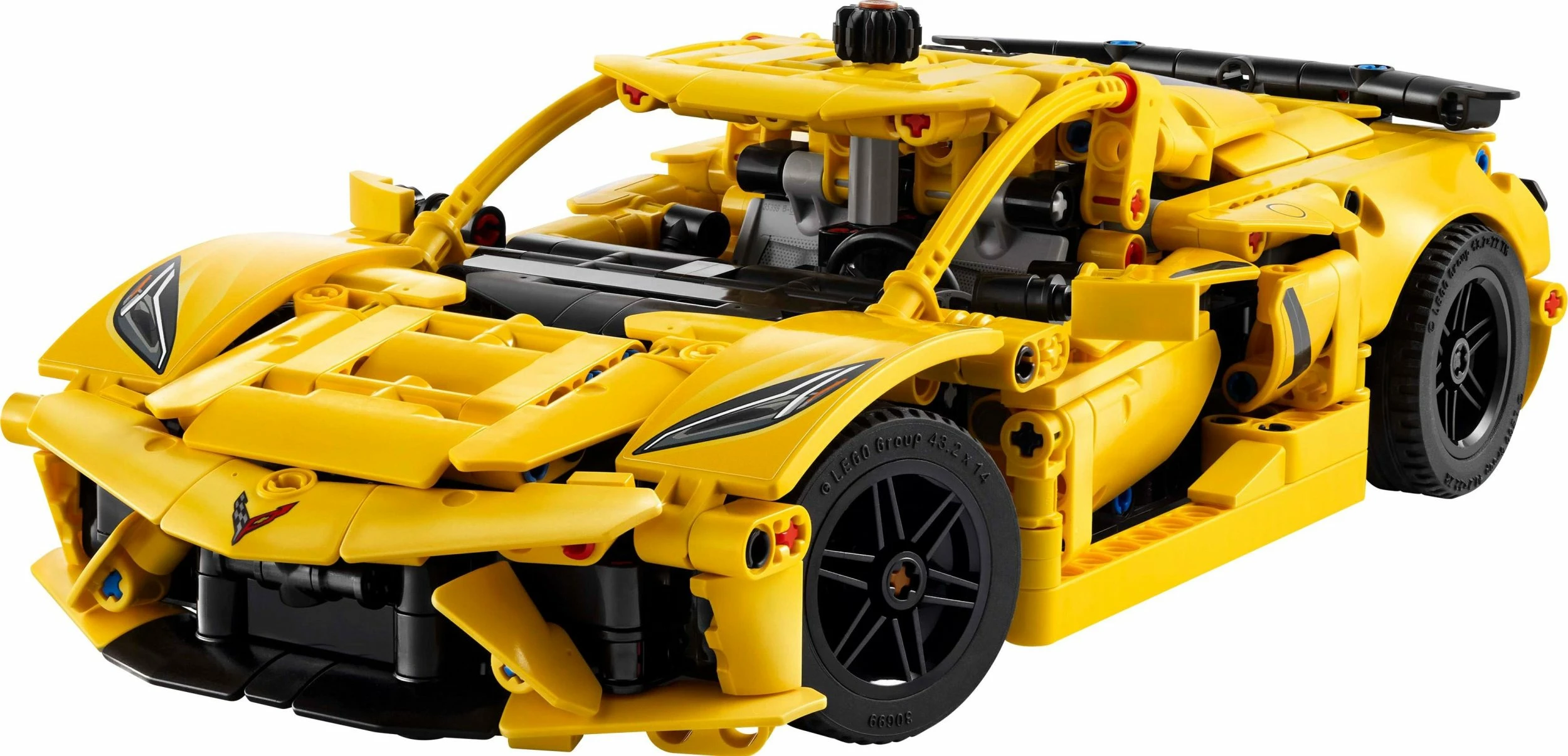 Set LEGO Technic Chevrolet Corvette Stingray 42205, 732 copë, 9+, i verdhë
