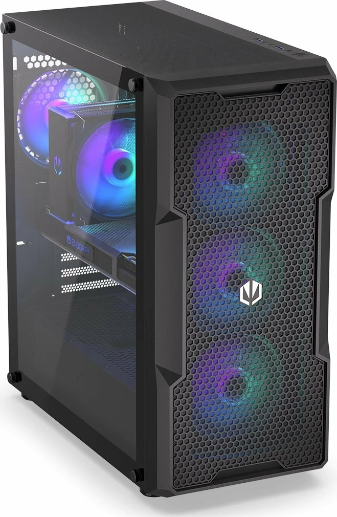 Kasë Endorfy Regnum 400 ARGB (EY2A009) Midi Tower ATX, panel xhami i temperuar, 4x 120mm PWM ARGB fan, e zezë