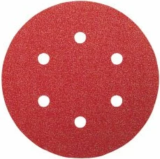 Letër zmerile Bosch DIY Ø150 mm G60/120/240, 6 copë, e kuqe