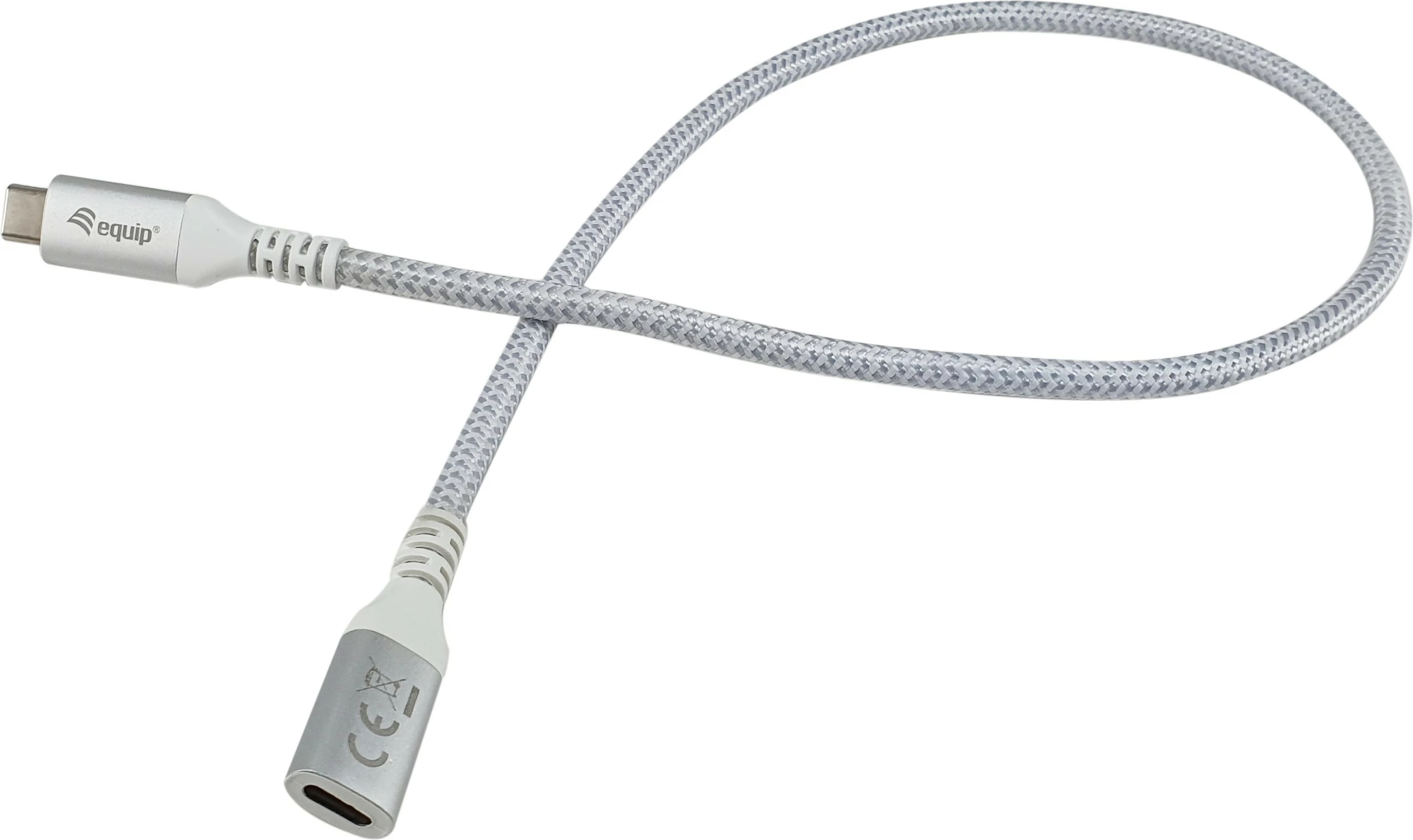 Kabëll USB C në C Equip 128376, 1m, 10Gbps, 100W, i bardhë