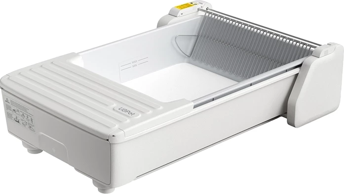 Tualet automatik smart për mace UBPet C31, kontroll me aplikacion, për mace 1-11 kg, 70.1×48.3×19.3 cm, i bardhë, set me kartrixhe deodorimi (3) + qese (20)