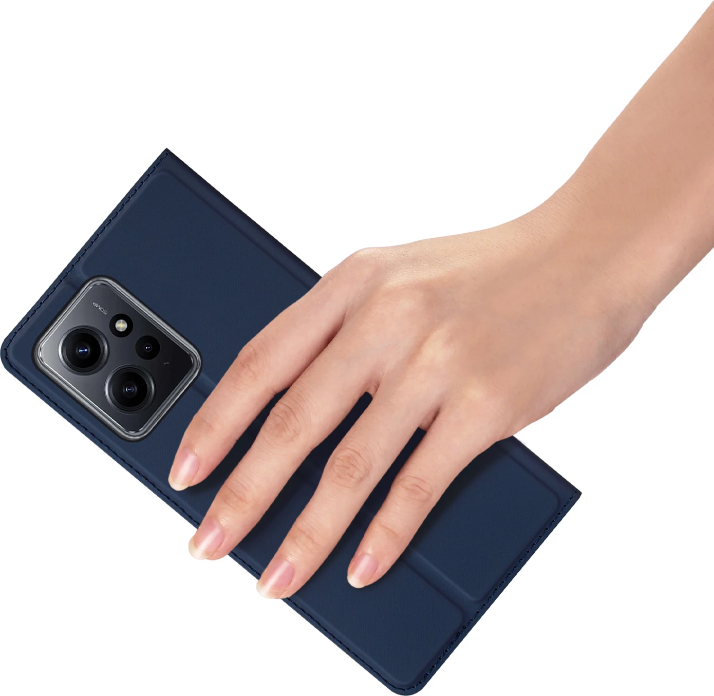 Mbështjellës Dux Ducis Skin Pro për Xiaomi Redmi Note 12, me kapak, portofol dhe qëndrim, Kaltër