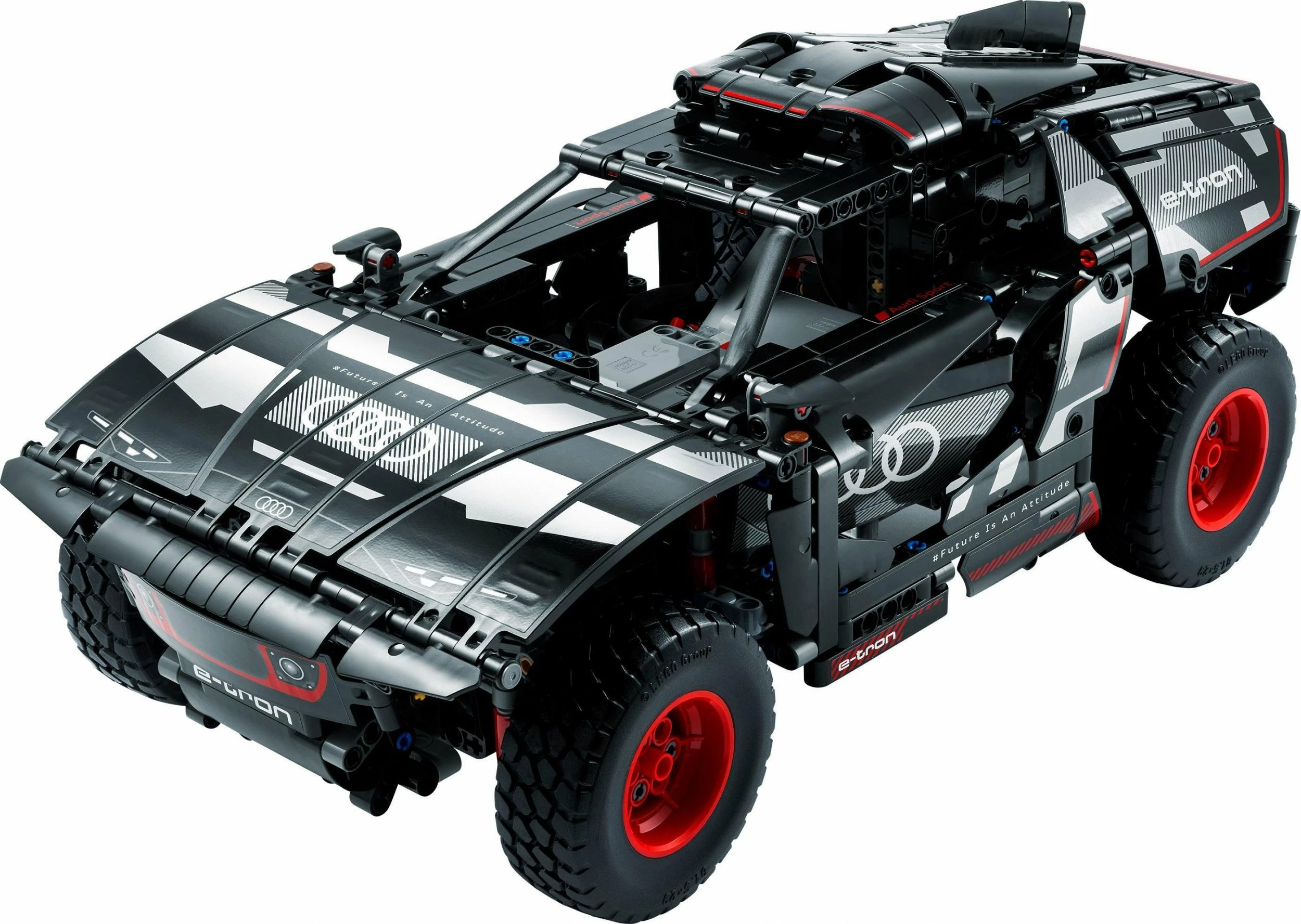 Set LEGO Technic Audi RS Q e-tron 42160, 914 copë, RC me CONTROL+ app, 10+, e zezë/kuqe