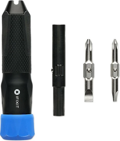 Kaçavidë iFixit IF145-552-1, set 4 copë, bit kryq/flat/spanner, e zezë