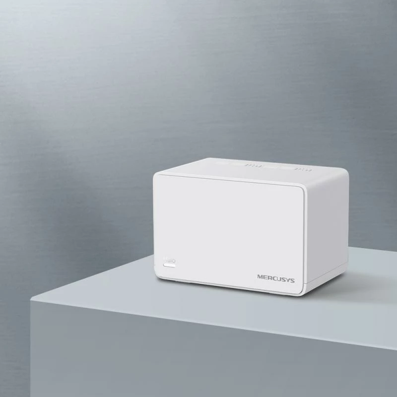 Router Mesh Wi‑Fi 6, Mercusys Halo H80X AX3000, dy banda, porta Gigabit, i bardhë, set 2-pack