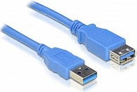 Kabllo zgjatëse USB 3.0 DeLOCK, USB-A mashkull në USB-A femër, 5 m, 5 Gbit/s, blu