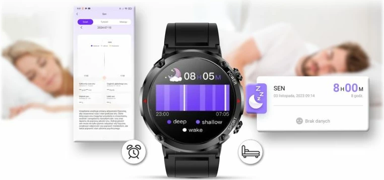 Smartwatch Gravity për të gjithë, e zezë