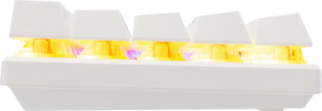 Tastierë mekanike Baracuda Dolphin BGK-03211, 60%, red switch, RGB, e bardhë