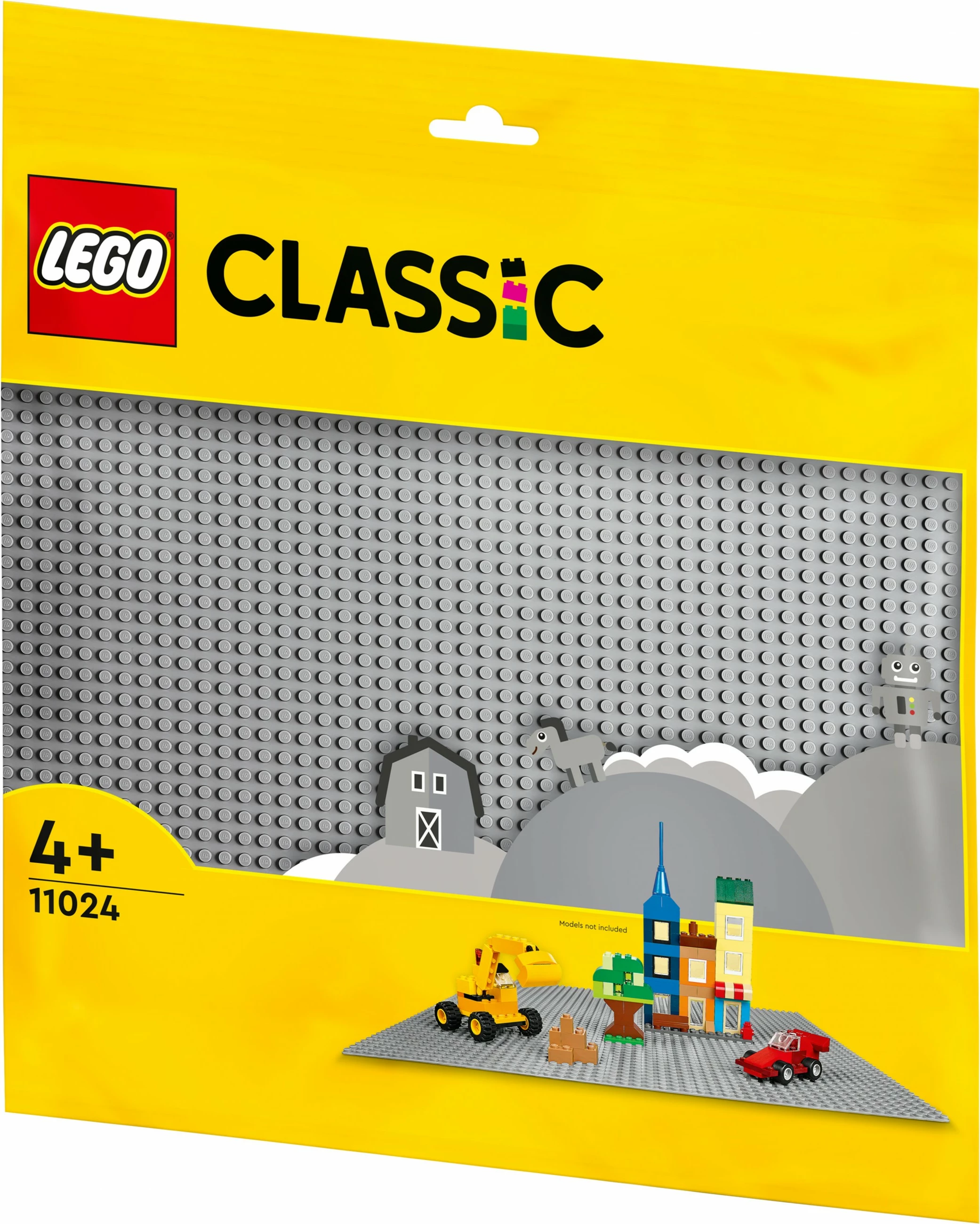 Baza ndërtimi LEGO Classic Grey Baseplate, 48x48-stud, plastikë, shumëngjyrëshe
