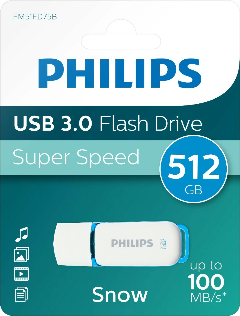 USB Philips 512GB Snow Edition USB 3.0, Spring Green