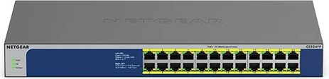 Switch NETGEAR GS524PP, Gigabit Ethernet, PoE+, Rack mounting, Gri
