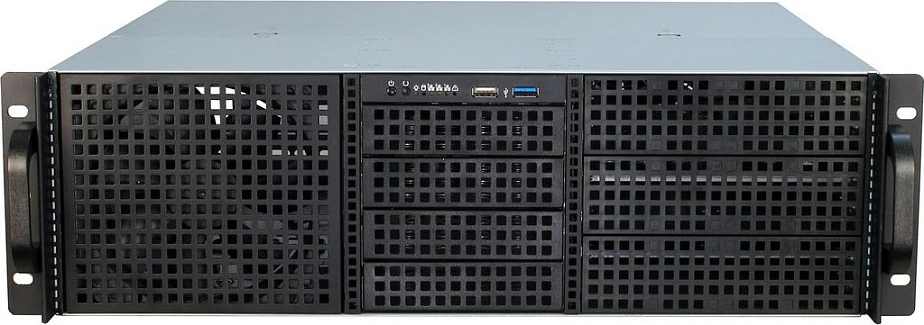 Kasë serveri Inter-Tech 3U 30240, 19" rackmount, e zezë