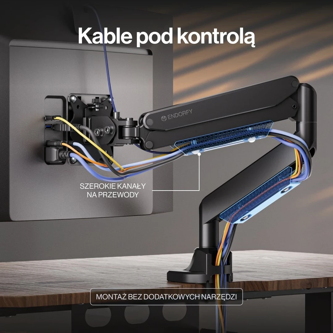 Mbajtës monitori Endorfy Atlas GS Pro Single, 49", i zi