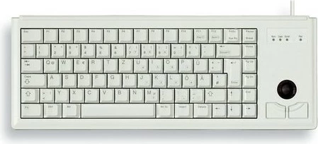Tastierë Cherry G84-4400, AZERTY, me trackball, PS/2, 100%, gri