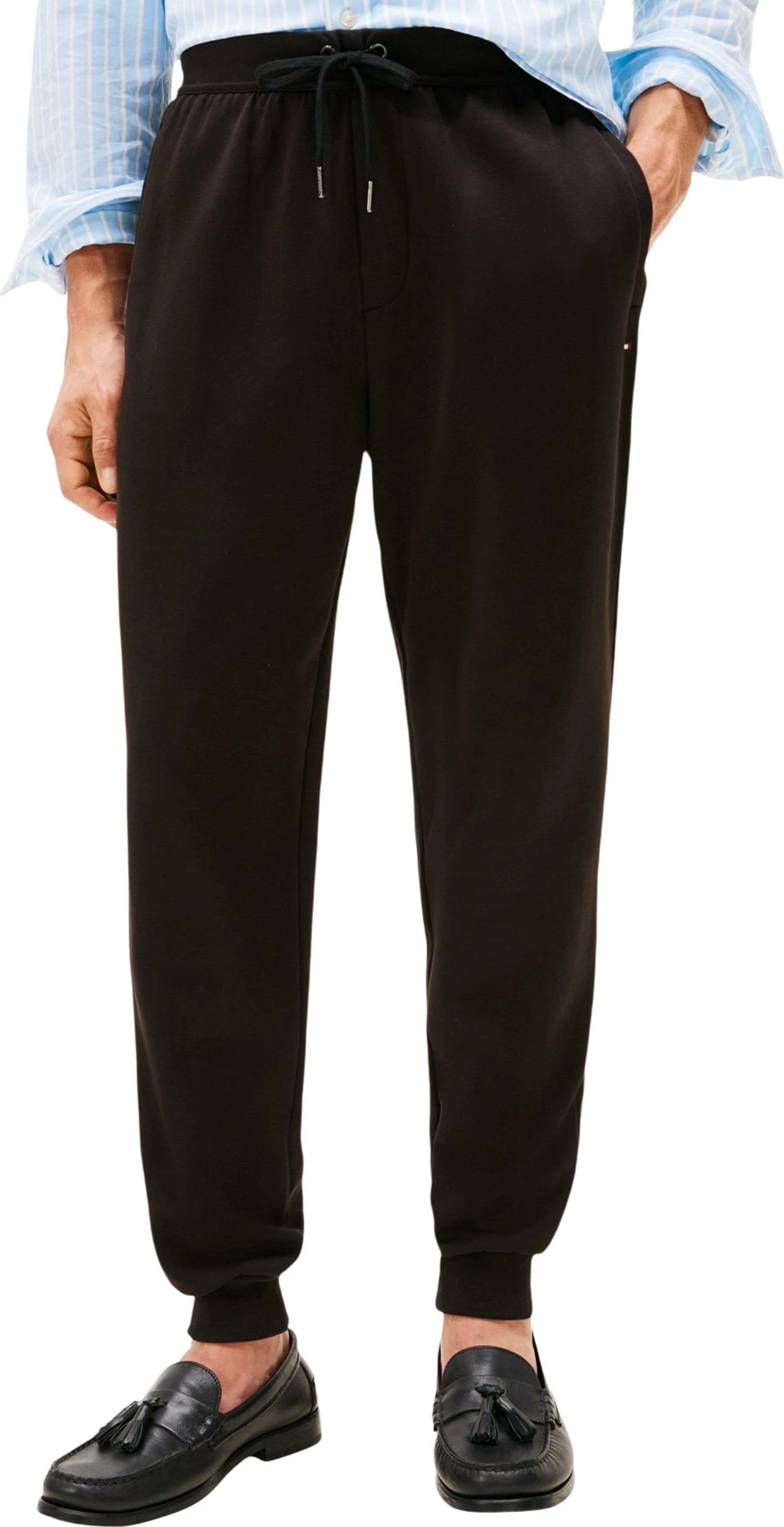 Pantallona sportive për meshkuj Tommy Hilfiger ESSENTIAL INTECHNO S MW0MW37242, të zeza