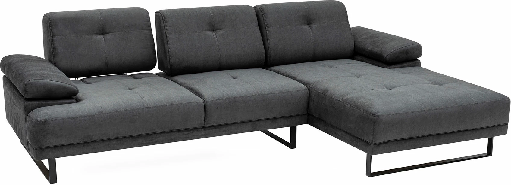 Këndare Atelier del Sofa, Mustang Large, e djathtë, ngjyrë antracit