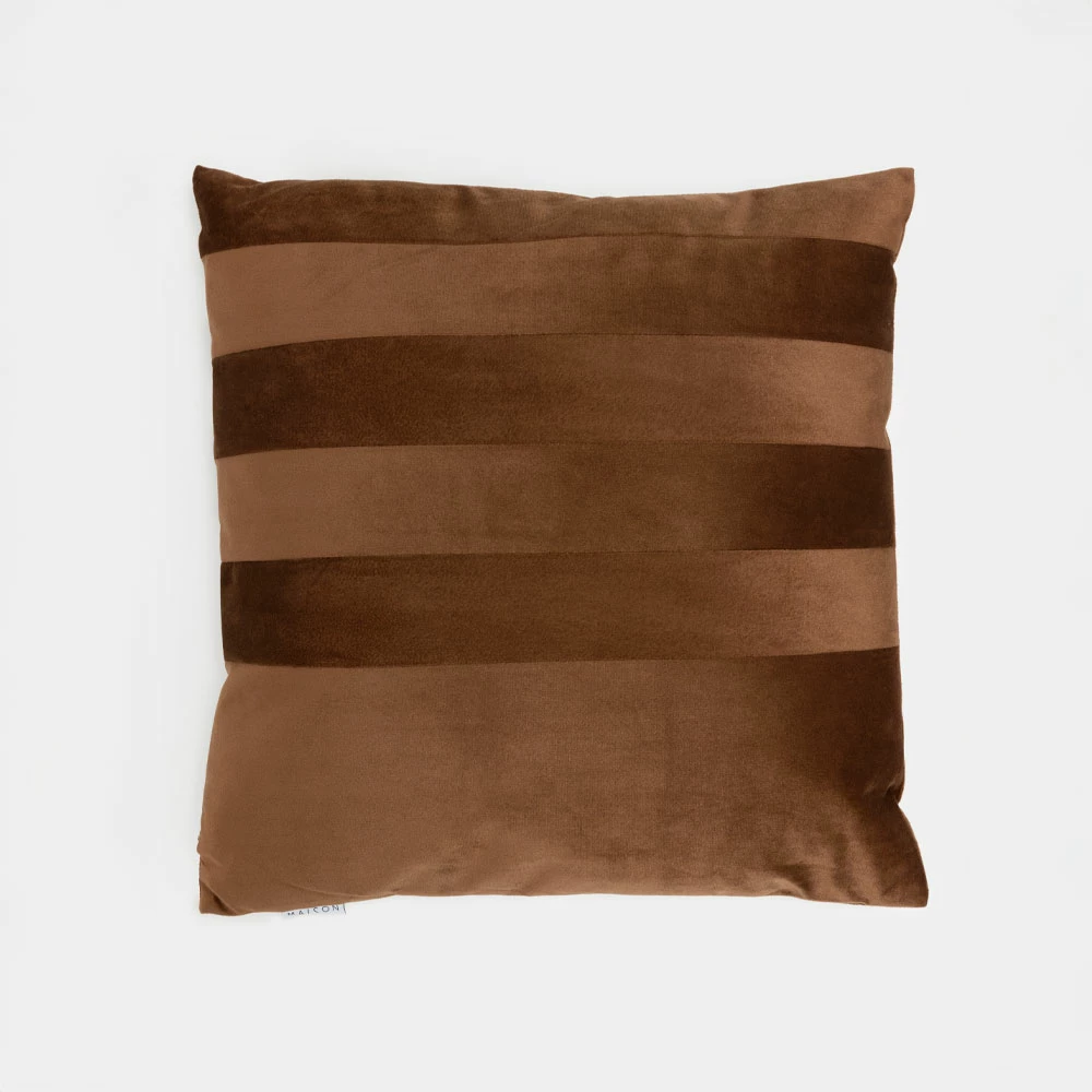 Jastëk dekorativ SERI, kadife, kafe, 45x45cm