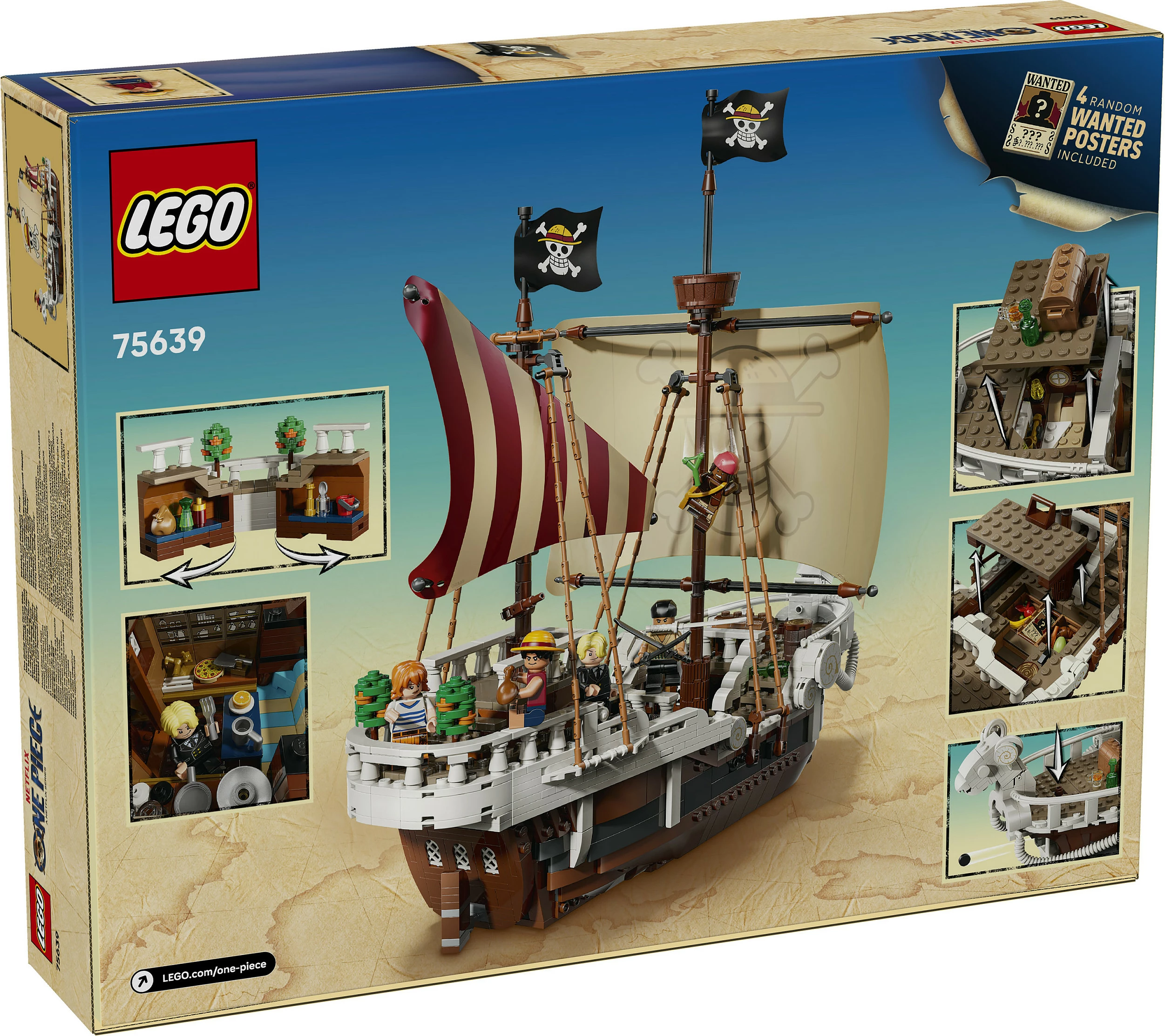 Set ndërtimi LEGO ONE PIECE The Going Merry Pirate Ship 75639, 1376 pjesë, 10+, multikolor