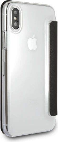 Mbështjellës Karl Lagerfeld Signature Glitter për iPhone X/Xs, i zi