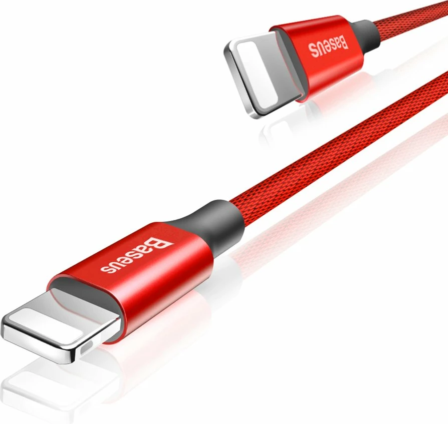 Kabllo Baseus Yiven USB në Lightning, 1.8m, e kuqe