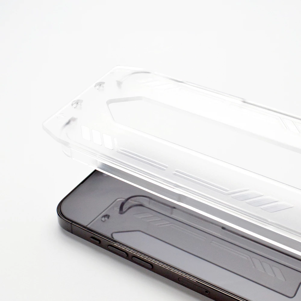 Xham i temperuar Wozinsky Premium Glass me kornizë montimi për iPhone 15 Pro, zi
