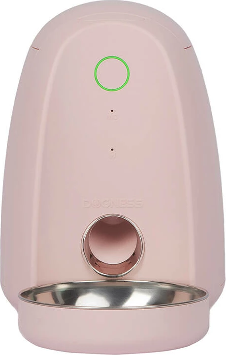 Shpërndarës ushqimi smart për qen Dogness F05, 2L, WiFi, rozë