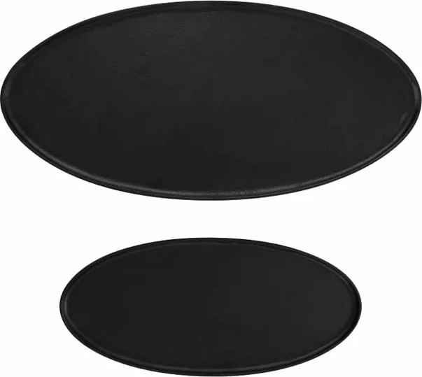 Set tavolinash kafeje LANDING, 3 copë, ngjyrë e zezë, 89x41x61.5