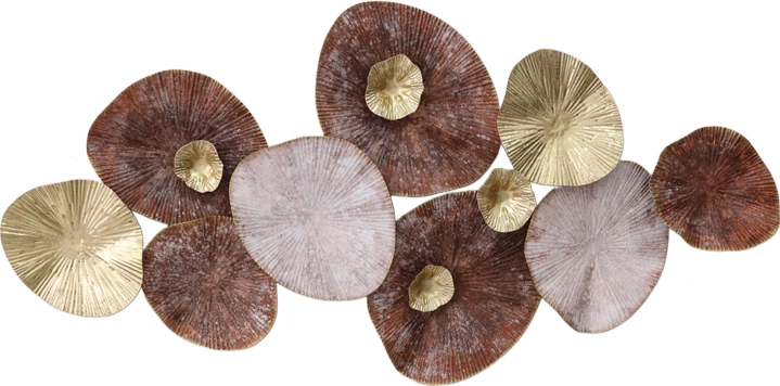 Dekor për mur Salie Inart metalik, nuanca ari-rozë-kuqe, 120x59x7cm