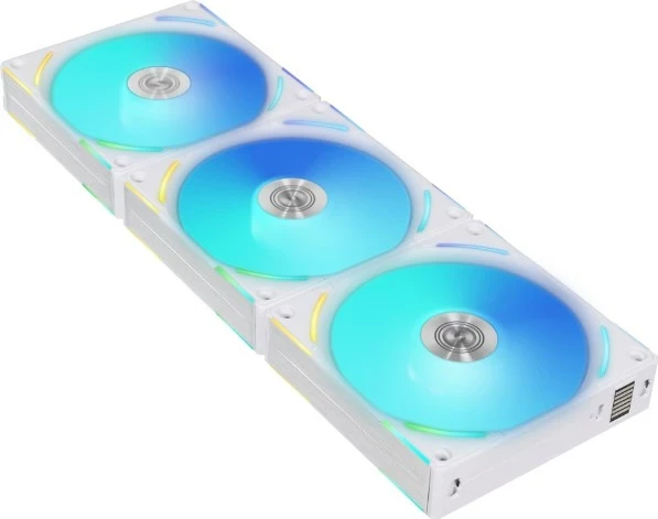 Ventilatorë për kasë kompjuteri LIAN LI UF-AL120V2-3W, 12 cm, 3 copë, Bardhë
