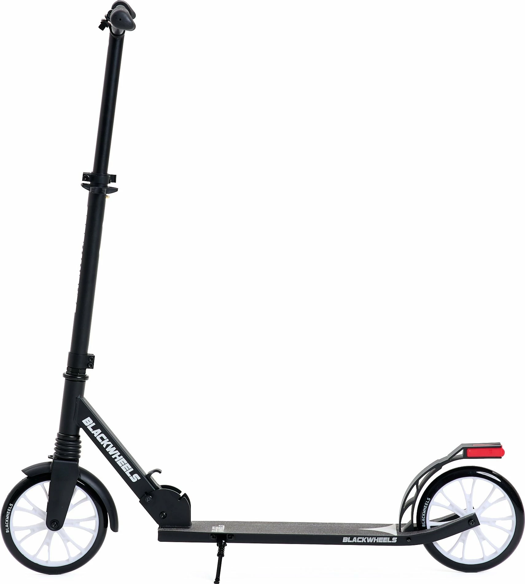 Trotinet Blackwheels Zoom, rrota 200 mm, i palosshëm, ABEC-7, timon i rregullueshëm 95-105 cm, deri 100 kg, i zi