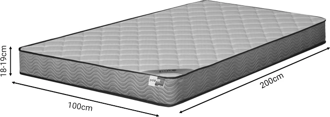 Dyshek Frezio me susta xhepi, dy anësor, 18-19cm, 100x200cm