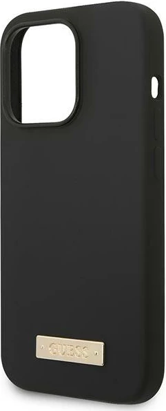 Mbështjellës Guess GUHMP14LSBPLK për iPhone 14 Pro 6.1", silikon, MagSafe, zi